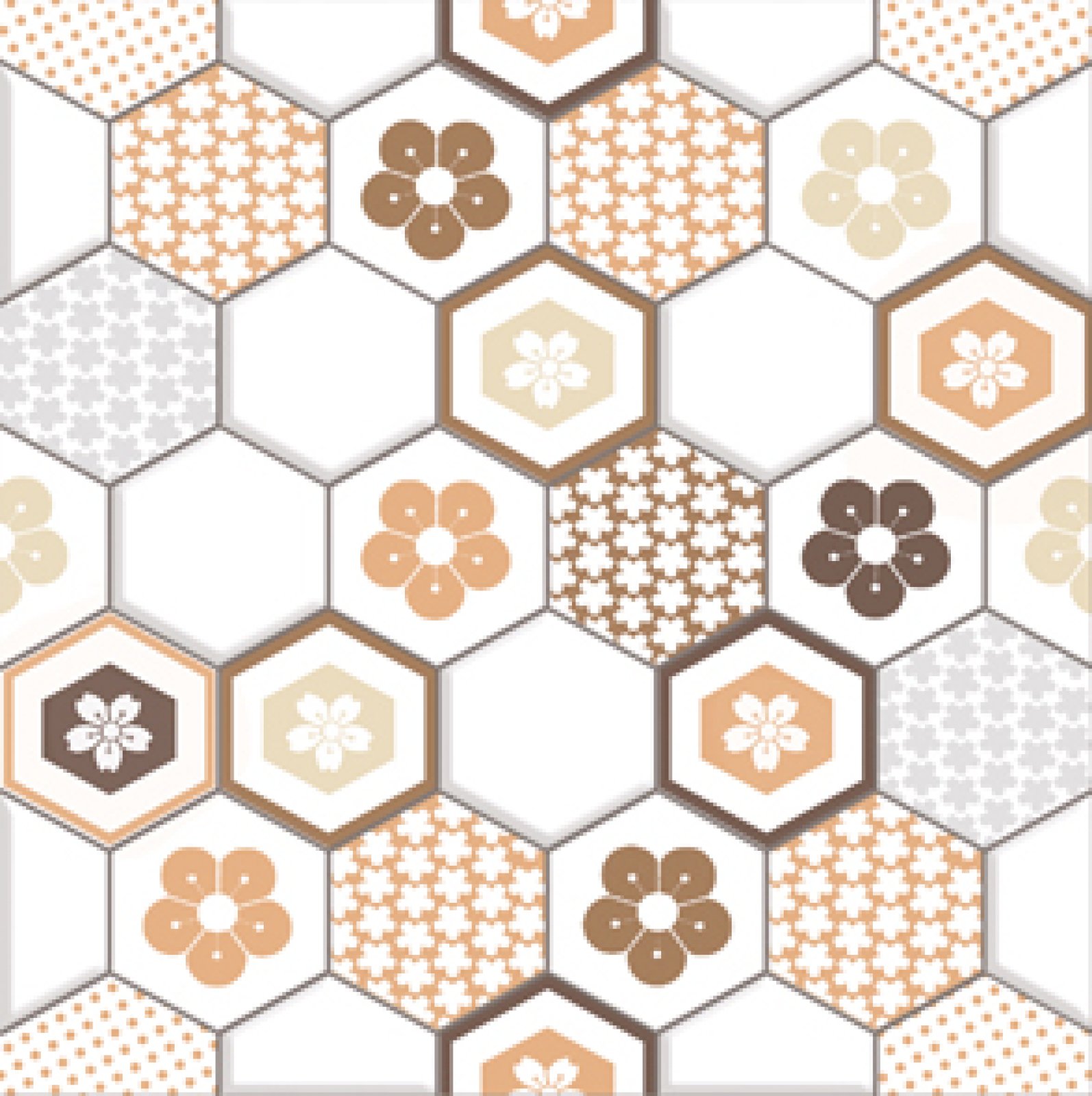 Asia Tile Ruby Brown 25x25